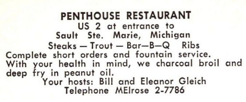 Skyline Motel (Penthouse Restaurant) - Penthouse Postcard (newer photo)